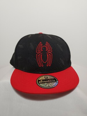 Marvel Spider-Man Snapback Kids  Baseball Hat Boys Black/Red One Size 