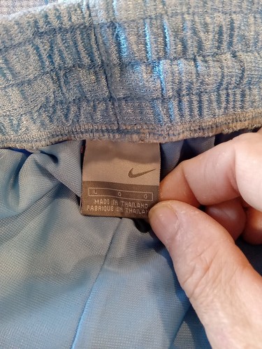 Vintage Nike Shimmer Shorts Mens L Dazzel Trim Carolina Blue UNC Tarheels - Picture 5 of 7