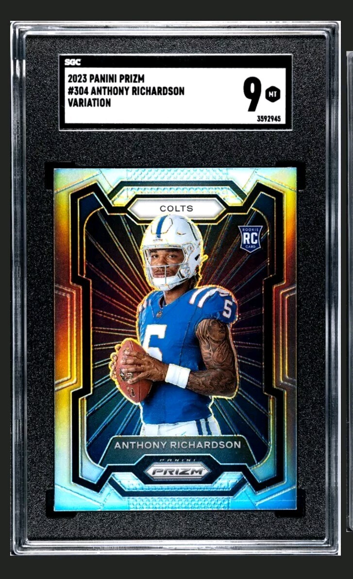 2023 Prizm Anthony Richardson VARIATION SILVER PRIZM ROOKIE #304 SGC 9 Colts