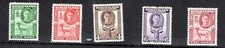Somaliland Protectorates- 1942  George VI -Part set -MM SG 105-110