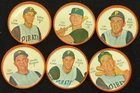 1962 Salada Tea Junket Baseball Coins Pitts. Pirates  6 Diff incl Mazeroski EX+