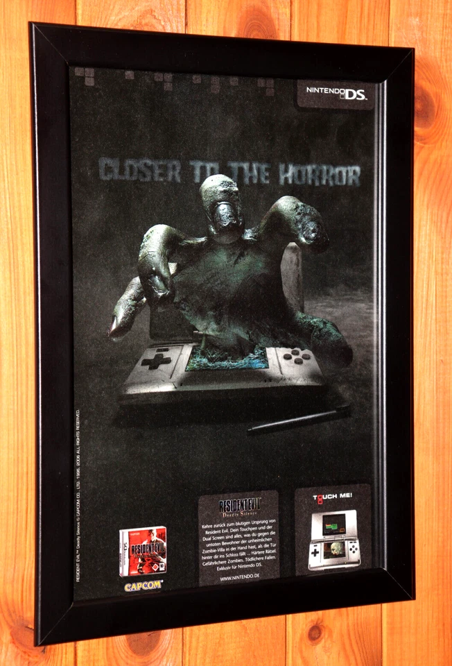 Resident Evil Deadly Silence Capcom NDS Old Rare Promo Poster / Ad Page Framed - Image 2 of 4