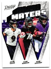 2023 Panini Prestige Alma Maters #AM-24 Bijan Robinson RC Justin Tucker Duvernay