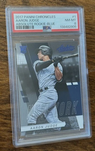 2017 Chronicles Aaron Judge Absolute Rookie - Blue PSA 8 NM-MT New York Yankees