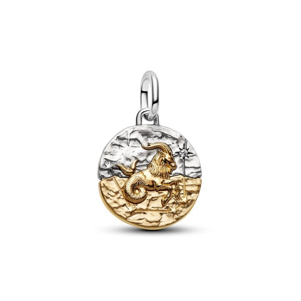 Pandora Charm 764987C01 Sternzeichen Steinbock Medaillon-Charm 14K Vergoldung-image