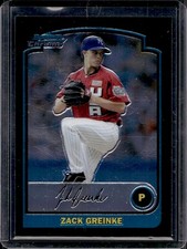 Zack Greinke 2003 Bowman Draft Picks & Prospects #BDP134 Chrome