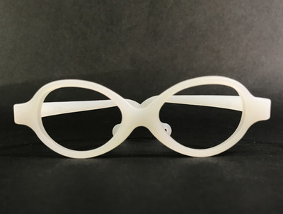 Miraflex Kids Eyeglasses Frames BABY ZERO Milky White Rubberized 31-15-105