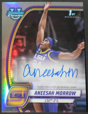Aneesah Morrow 2024-25 Bowman Chrome University Autograph Refractor Rookie LSU