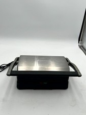 Cuisinart GR-11 Griddler Grill Panini Presse Keramik Antihaft Platten öffnet flach