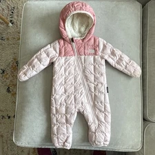 The North Face Baby Thermoball Bunting One Piece Snowsuit Pink 3-6 Months