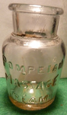 Glass Jar Embossed "Pompeian Massage Cream"