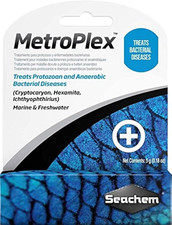 Seachem Metroplex Metronidazole Parasite Bacteria SALTWATER FRESHWATER Aquarium