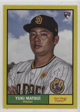 2024 Topps Archives 1961 Topps Yellow Foilboard Yuki Matsui #4 18ul