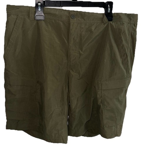REI Men’s Co Op Green Cargo Shorts S40 Hiking Fishing Outdoor Ripstop Nylon - Picture 2 of 7
