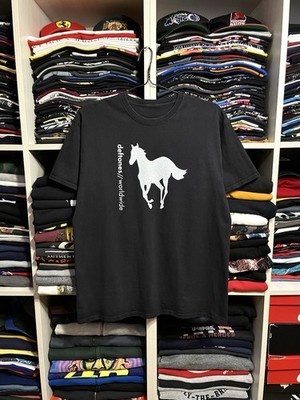 Vintage Deftones White Pony Album Promo Metal Band T-Shirt Size L Black