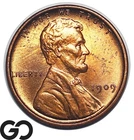 1909 VDB Lincoln Cent Wheat Penny, Gorgeous Gem BU++