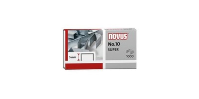 NOVUS Heftklammer No. 10 SUPER Heftgeräte Heftzangen Stahl verzinkt 1.000 St....