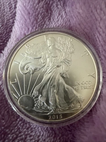 2015 Silver American Eagle $1 - BU - Brilliant Uncirculated - In Capsule