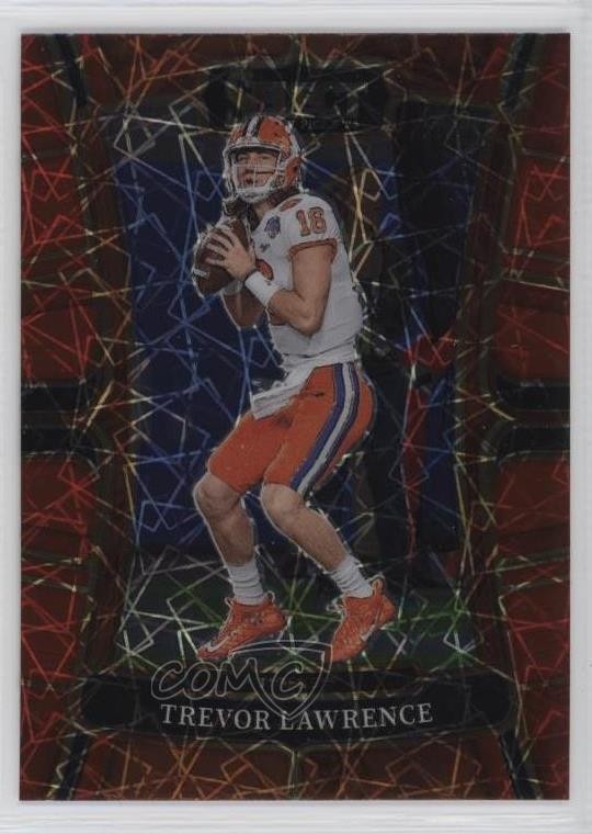 2023 Panini Select Draft Picks Concourse Red Lazer Prizm Trevor Lawrence #37 2t9