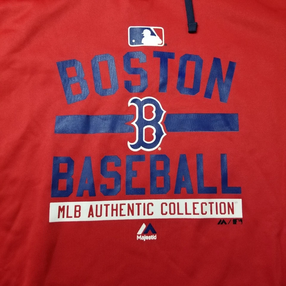 Boston Red Sox Sudadera con Capucha Para Hombre Talla XL Roja Auténtica Colección Sudadera con Capucha Foto 4 de 4