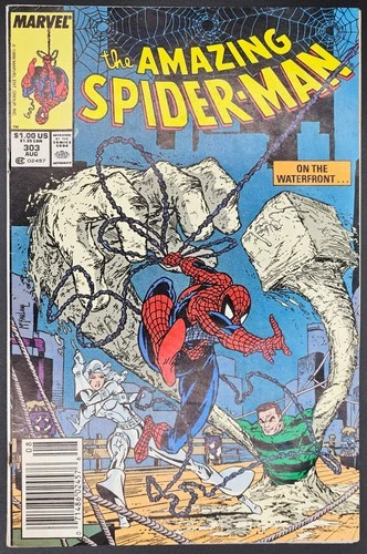 The Amazing Spider-Man #303 1988 4.5 VG+ McFarlane cvr/art! Silver Sable/Sandman
