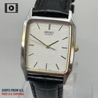 Vintage 1985 SEIKO Tank [US Stock] 9021-5330 Silver Quartz Men Watch JP*N.MINT
