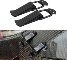 Universal Auto Bumper Clip Hasp Car Bumper Security Hook Carbon Fiber Painted
