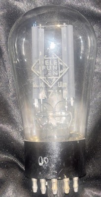 Telefunken AZ11 Globe Rare Rectifier Vintage Vacuum Electron Tube 8 Pin Base 5+3
