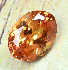 19.00 Ct Flawless Natural Imperial Topaz Oval Certified Untreated Loose Gemstone