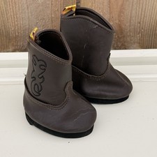 Build A Bear Workshop BAB Dark Brown Cowboy Western Boots