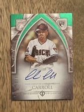 CORBIN CARROLL 2023 TOPPS TRANSCENDENT ROOKIE  EMERALD Auto /5 DIAMONDBACKS