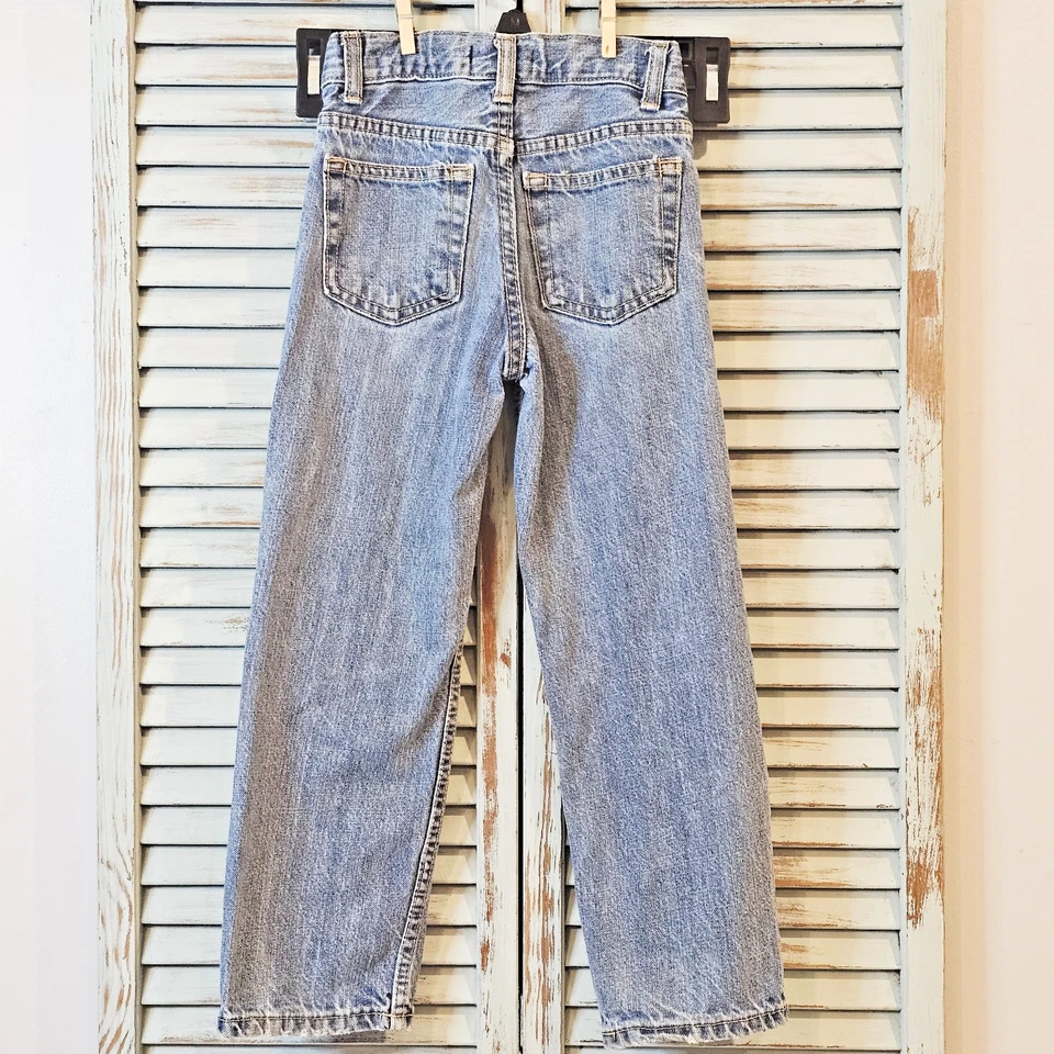 TOUGHSKINS Boys Size 6 Slim Relaxed Fit Adjustable Waist 100% Cotton Denim Jeans - Image 2 of 4