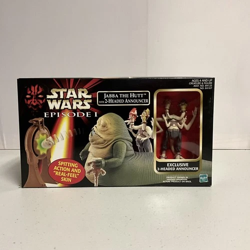 Jabba the Hutt with 2-Headed Announcer 1999 STAR WARS Episode 1 NEW