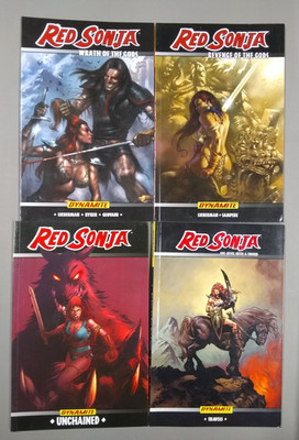 Red Sonja TPB lot - Travels - Unchained - Revenge & Wrath of the Gods - Conan