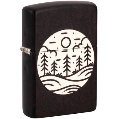 Zippo Windproof Lighter Moonlit Field Design in Glow-in-the-Dark Finish 46287