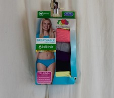 6 PACK Fruit of the Loom Women's Moisture Wicking Breathable Underwear Size XL/8