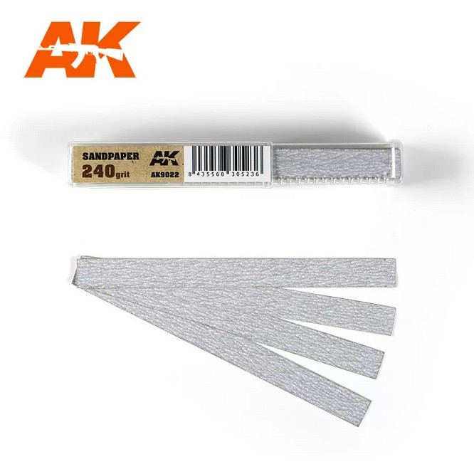 AK Interactive AK9022 - Dry Sandpaper 240 Grit X 50 Units - New