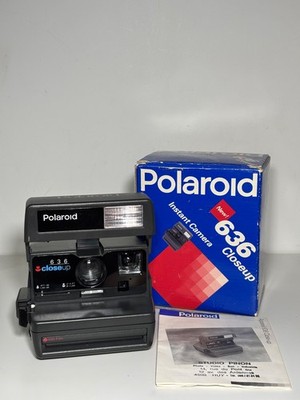 Polaroid 636 Closeup 600 Film Instant Camera Vintage Box and Instructions