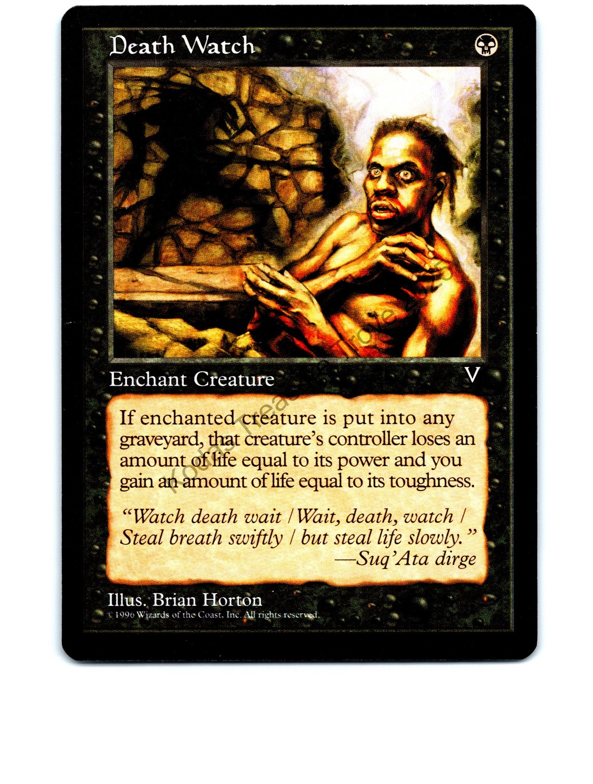 Death Watch Black Visions Common NP Near Mint or Better
