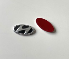 2x Hyundai 14mm x 7mm Logo Stickers Badges Emblem for Car Remote Key Fob