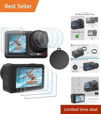 Bubble-Free Tempered Glass Screen  Lens Protectors for DJI Osmo Action 5 Pro