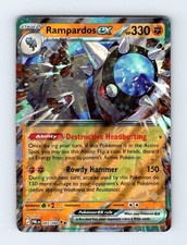Rampardos ex 045/084 Doppia Rara Carta Pokemon Nera Pece Holo Leggermente Giocata