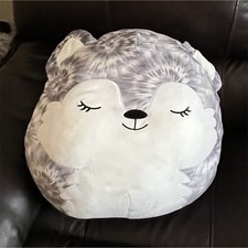 Squishmallows Gray and White Extra Large Heidi the Husky plush