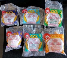 1996 McDonald's Sleeping Beauty Vintage Kids Meal Toys Full Set of 6 New Sealed