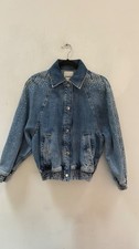 Sandro Flamme Rhinestone Embellished Denim Ja...