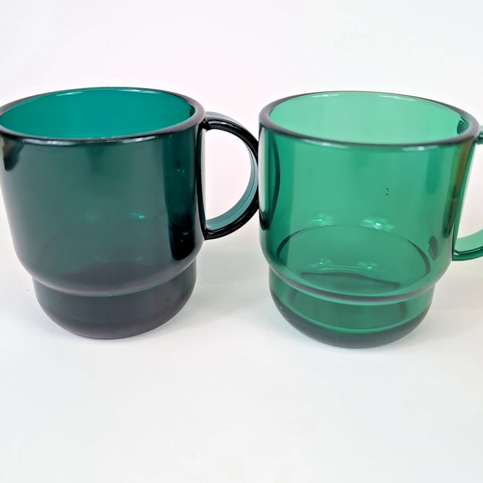 Lote 9 Tazas Tupperware Puramente Elegantes Tono Joya Acrílico 10oz Apilables Ámbar Foto 3 de 4