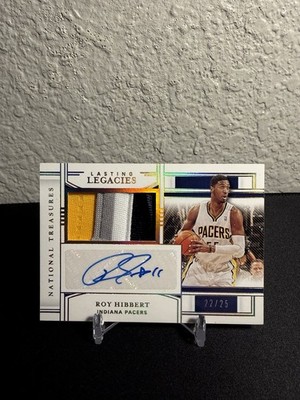2020-21 Panini National Treasures Roy Hibbert Patch Auto /25 #LL-ROY