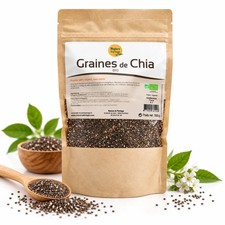 Graines de Chia Bio Nature & Partage – Salvia hispanica – 500 g