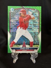 2023 Bowman Chrome - JORGE RUIZ - (1st Bowman) Green Shimmer Refractor #'d /99