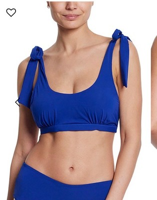 Hanky Panky Scoop Neck Swim Top Poolside Blue Size M $78 New
